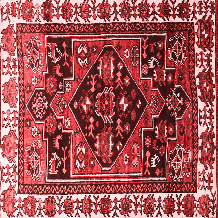 Machine Washable Persian Red Traditional Rug, wshtr747red