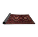 Sideview of Traditional Red Persian Rug, tr748