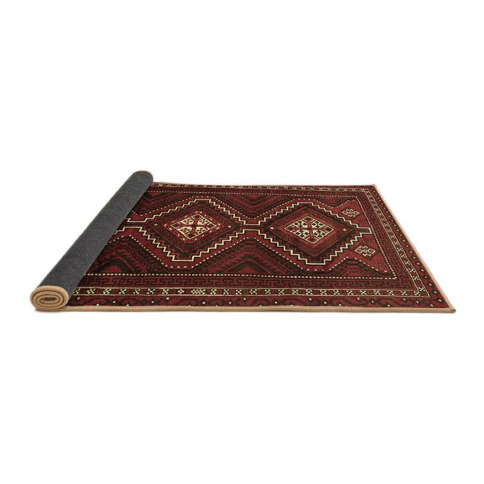 Sideview of Persian Brown Traditional Rug, tr748brn