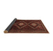 Sideview of Persian Brown Traditional Rug, tr748brn
