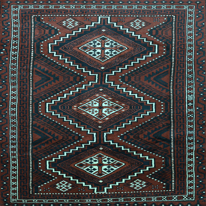 Square Persian Light Blue Traditional Rug, tr748lblu
