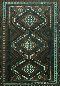 Persian Turquoise Traditional Rug, tr748turq