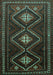 Persian Turquoise Traditional Rug, tr748turq