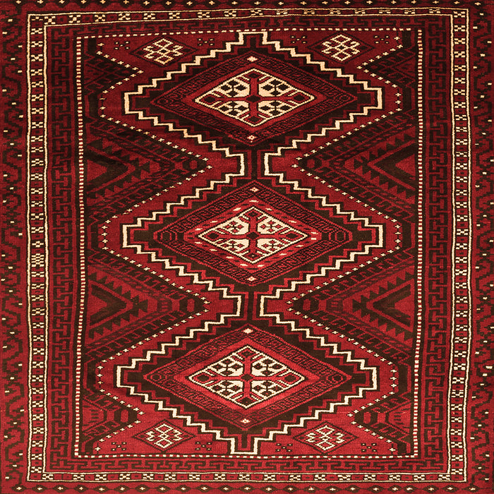 Serging Thickness of Persian Orange Traditional Rug, tr748org