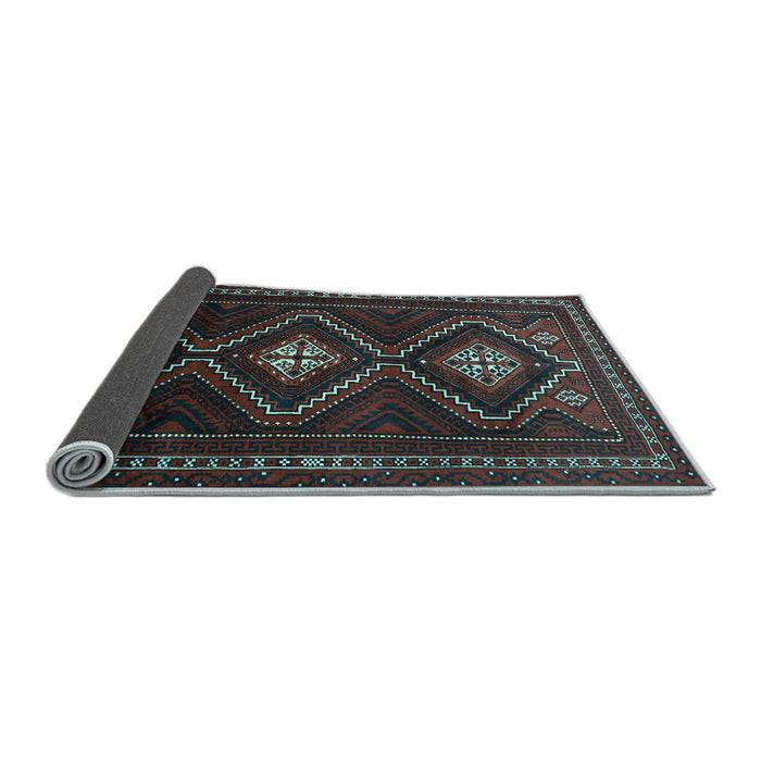 Sideview of Persian Light Blue Traditional Rug, tr748lblu