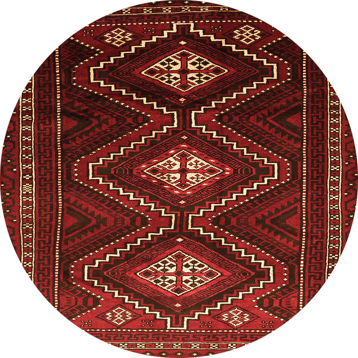 Square Persian Orange Traditional Rug, tr748org