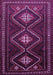 Machine Washable Persian Purple Traditional Area Rugs, wshtr748pur