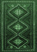 Machine Washable Persian Emerald Green Traditional Area Rugs, wshtr748emgrn