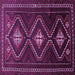 Square Persian Purple Traditional Rug, tr748pur