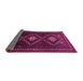 Sideview of Persian Pink Traditional Rug, tr748pnk