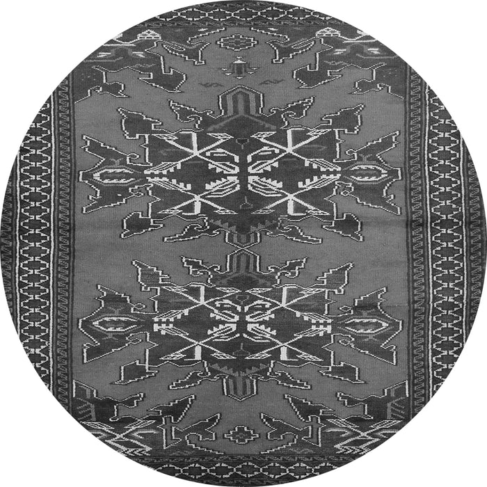 Machine Washable Persian Gray Traditional Rug, wshtr749gry