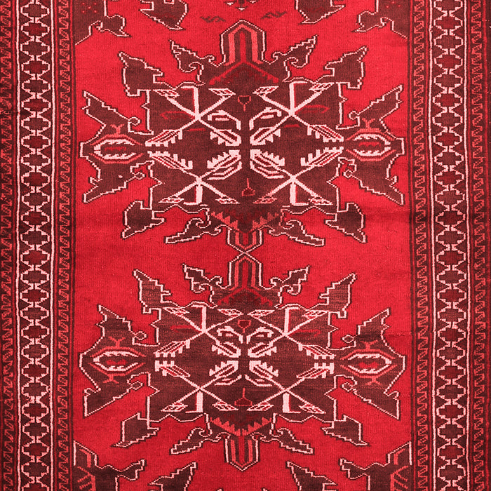 Machine Washable Persian Red Traditional Rug, wshtr749red