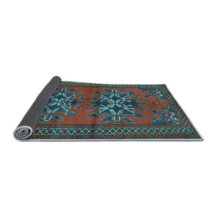 Sideview of Persian Light Blue Traditional Rug, tr749lblu