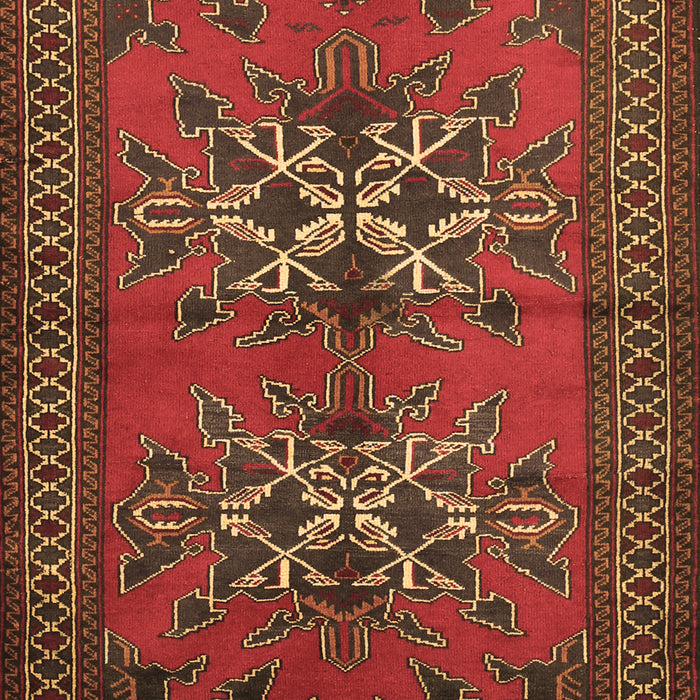 Machine Washable Persian Brown Traditional Rug, wshtr749brn