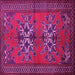 Square Persian Pink Traditional Rug, tr749pnk