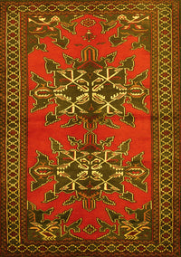 Persian Yellow Traditional Rug, tr749yw
