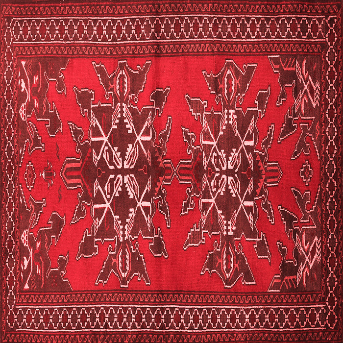 Machine Washable Persian Red Traditional Rug, wshtr749red