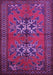 Machine Washable Persian Purple Traditional Area Rugs, wshtr749pur