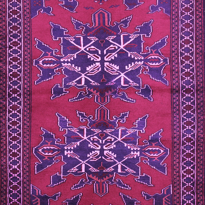 Machine Washable Persian Purple Traditional Area Rugs, wshtr749pur