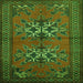 Serging Thickness of Persian Green Traditional Rug, tr749grn