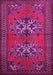 Machine Washable Persian Pink Traditional Rug, wshtr749pnk