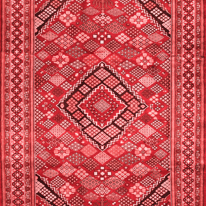 Machine Washable Persian Red Traditional Rug, wshtr74red