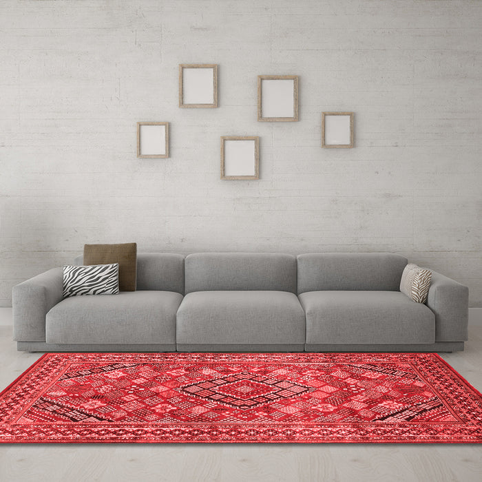 Traditional Red Washable Rugs