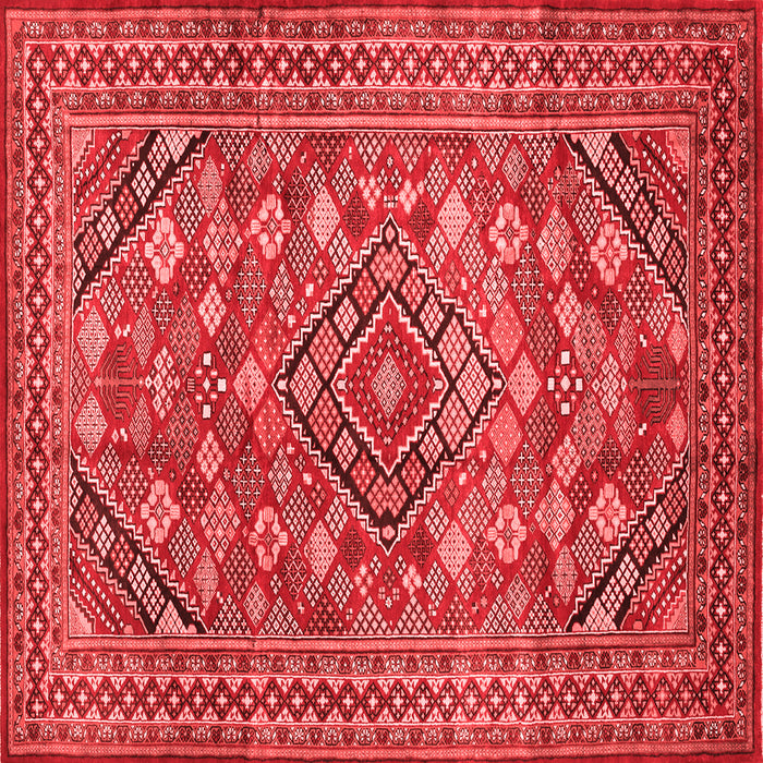 Machine Washable Persian Red Traditional Rug, wshtr74red