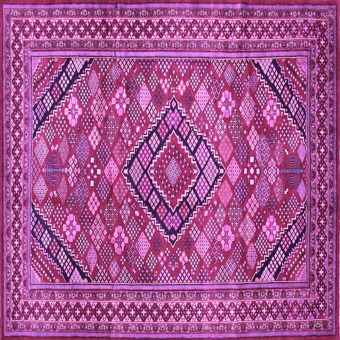 Square Persian Purple Traditional Rug, tr74pur