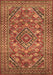 Machine Washable Persian Brown Traditional Rug, wshtr74brn