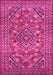 Machine Washable Persian Pink Traditional Rug, wshtr74pnk