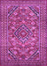 Machine Washable Persian Purple Traditional Area Rugs, wshtr74pur