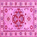 Square Persian Pink Traditional Rug, tr750pnk