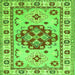 Round Machine Washable Persian Green Traditional Area Rugs, wshtr750grn