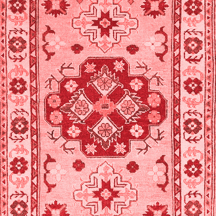 Machine Washable Persian Red Traditional Rug, wshtr750red