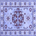 Square Persian Blue Traditional Rug, tr750blu