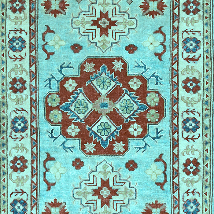 Machine Washable Persian Light Blue Traditional Rug, wshtr750lblu