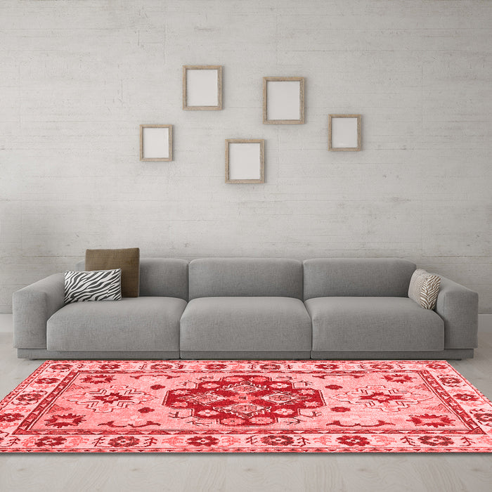 Traditional Red Washable Rugs