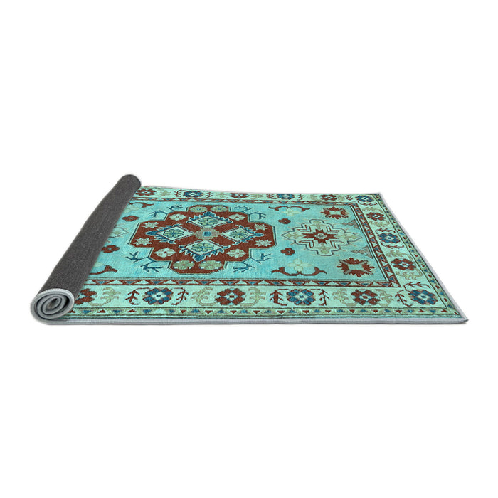 Sideview of Persian Light Blue Traditional Rug, tr750lblu