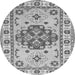 Machine Washable Persian Gray Traditional Rug, wshtr750gry