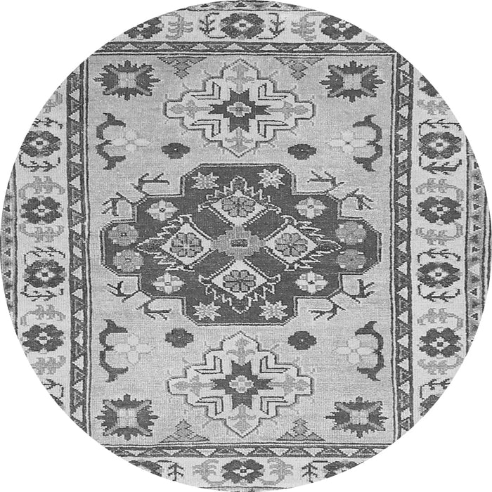 Square Persian Gray Traditional Rug, tr750gry