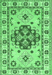 Persian Emerald Green Traditional Rug, tr750emgrn