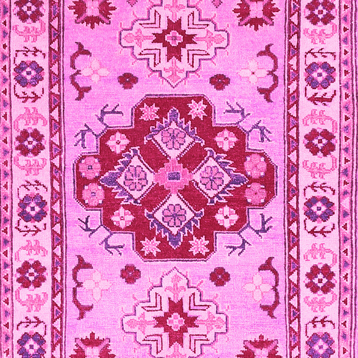 Machine Washable Persian Pink Traditional Rug, wshtr750pnk