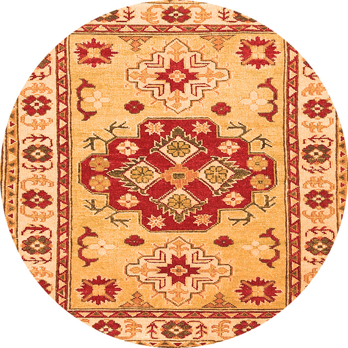 Machine Washable Persian Orange Traditional Area Rugs, wshtr750org