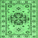Square Persian Emerald Green Traditional Rug, tr750emgrn