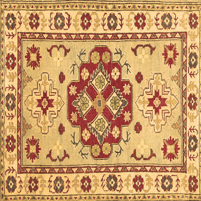 Square Persian Brown Traditional Rug, tr750brn
