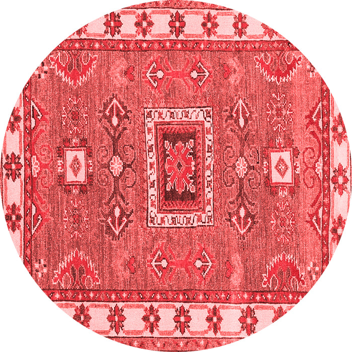 Geometric Red Traditional Rug, tr751red
