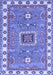 Geometric Blue Traditional Rug, tr751blu