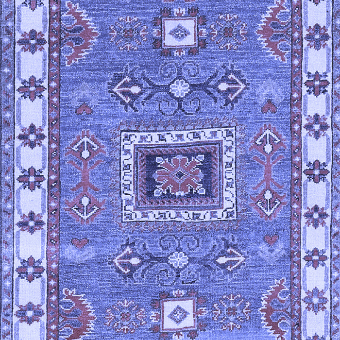 Geometric Blue Traditional Rug, tr751blu