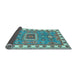 Sideview of Geometric Light Blue Traditional Rug, tr751lblu